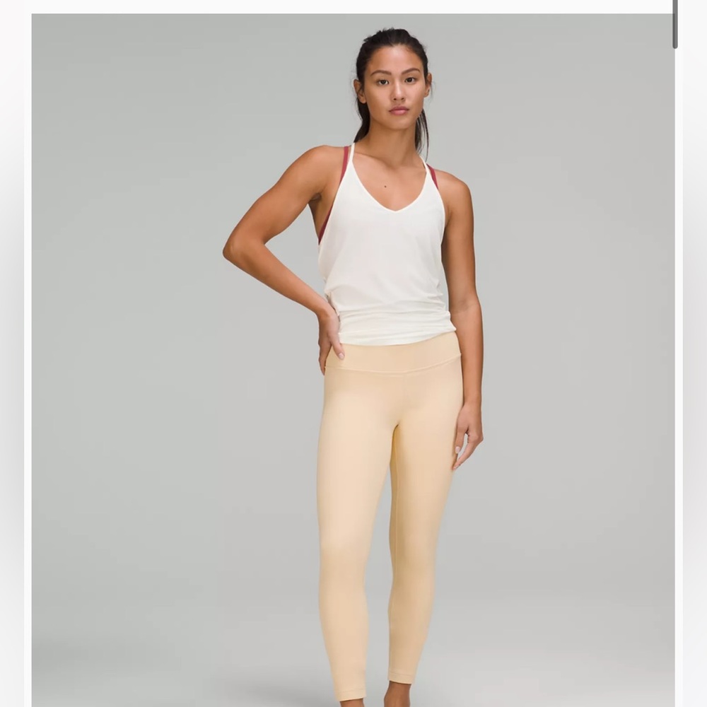 Lululemon Align™ High-Rise Pant 25" size 4 perfect condition.  Color: Prosecco
